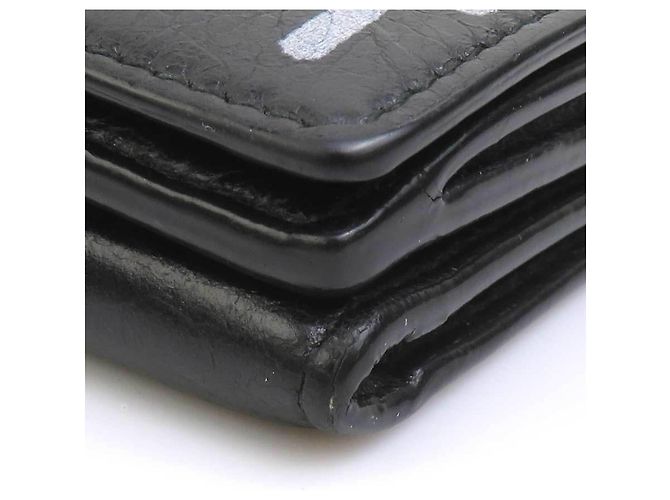 Everyday Cartera tríptico en cuero negro Balenciaga - vista 8