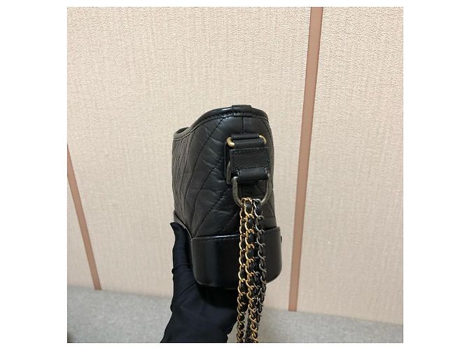 Borsa Chanel Gabrielle Hobo Small Nero - vista 3