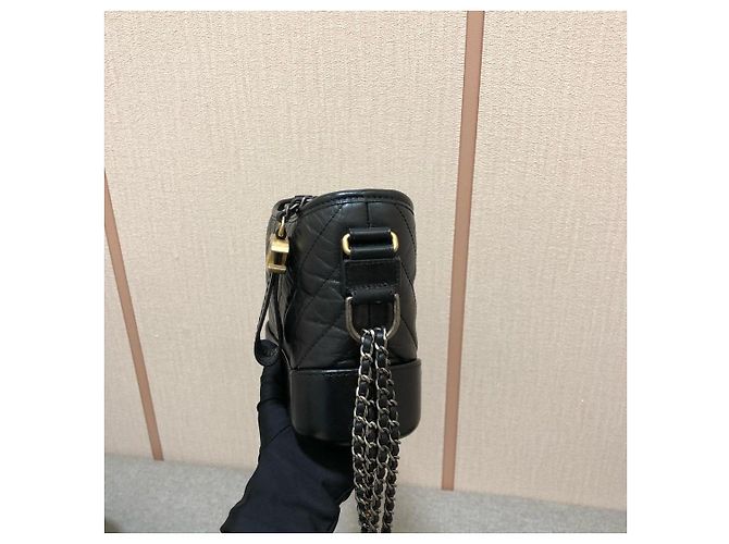 Borsa Chanel Gabrielle Hobo Small Nero - vista 4