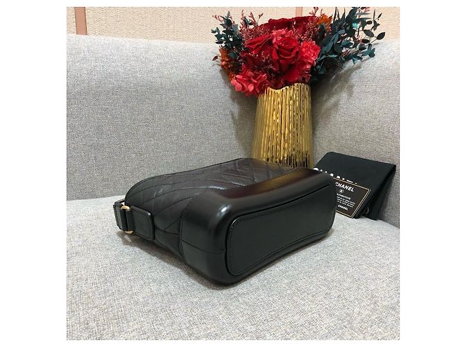 Borsa Chanel Gabrielle Hobo Small Nero - vista 6
