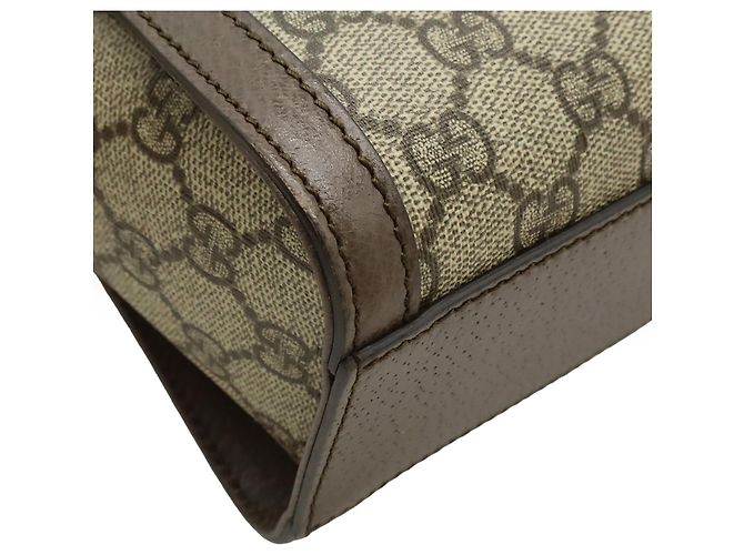 Borsa Gucci Beige Small GG Supreme Web Ophidia - vista 6