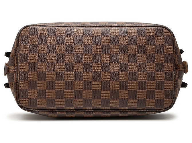 Louis Vuitton Cabas Rivington in Damier Ebene marrone - vista 3