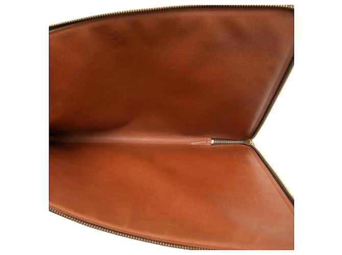 Louis Vuitton Poche Documents Portfolio Marrone Monogram - vista 4