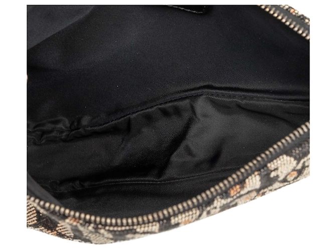 Pochette Saddle in tela Diorissimo nera Mini Dior Nero - vista 4