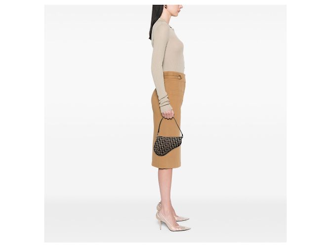 Pochette Saddle in tela Diorissimo nera Mini Dior Nero - vista 6