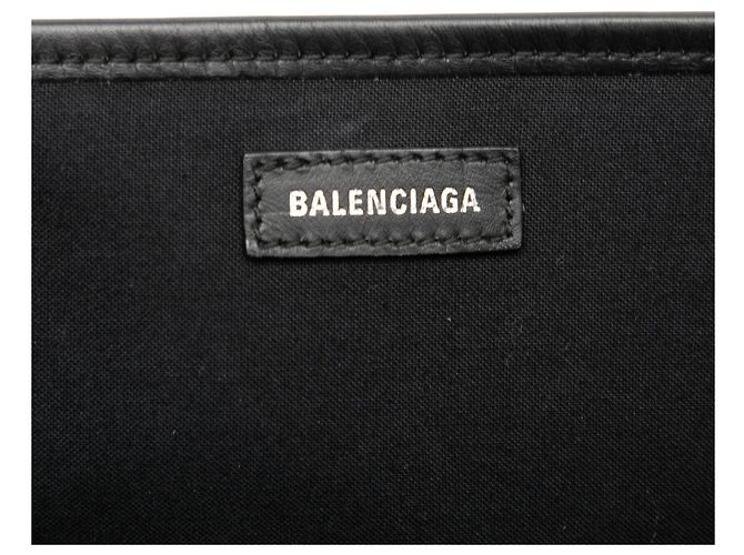 Borsa Tote Balenciaga White Canvas Navy Cabas Tote S Bianco - vista 5