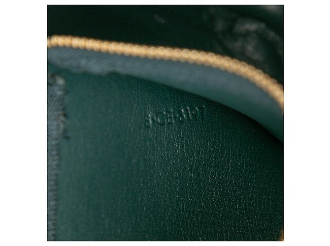 Céline Borsa a tracolla Celine Green Medium Shiny Smooth Calfskin Frame Verde Verde scuro - vista 6