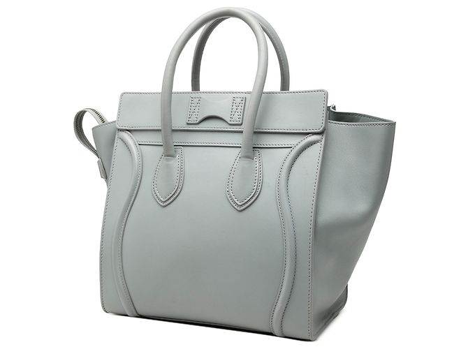 Luggage Céline Borsa Celine Gray Mini in pelle Marrone - vista 2