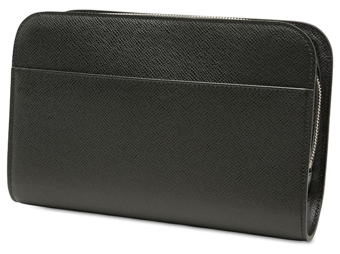 Louis Vuitton Pochette Baikal in pelle Taiga nera Nero - vista 2