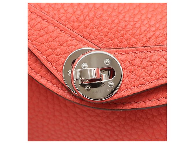 Hermès Pink Mini Clemence Lindy 20 Rosa - vista 11