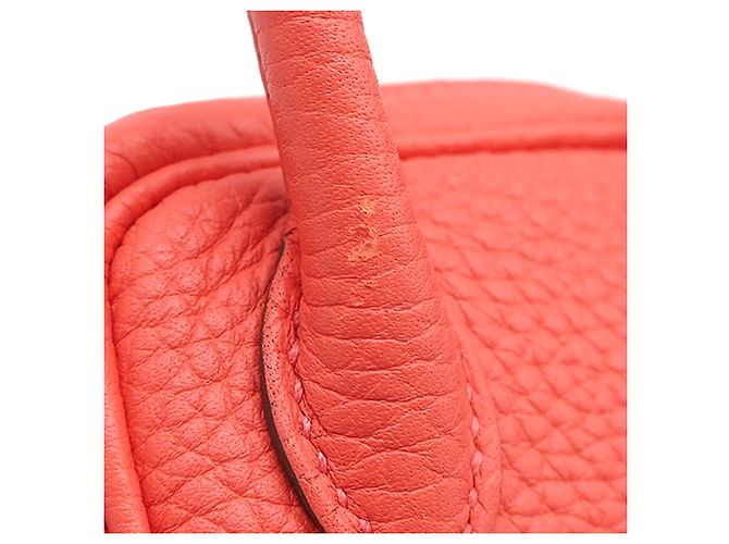 Hermès Pink Mini Clemence Lindy 20 Rosa - vista 12