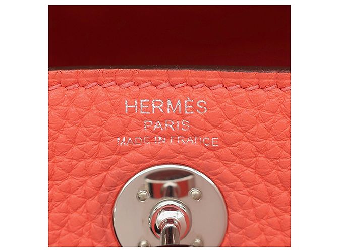 Hermès Pink Mini Clemence Lindy 20 Rosa - vista 5
