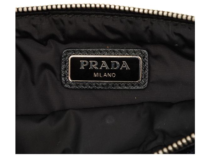 Clutch Prada Blue Tessuto Camouflage - vista 5