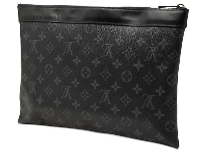 Pochette Louis Vuitton Black Monogram Eclipse Discovery GM Nero - vista 2