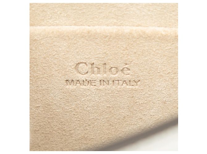 Borsa a tracolla Nile in pelle grigia piccola Chloé Marrone Grigio - vista 5