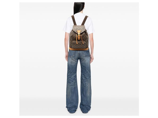 Louis Vuitton Marrone Monogram Montsouris GM - vista 6