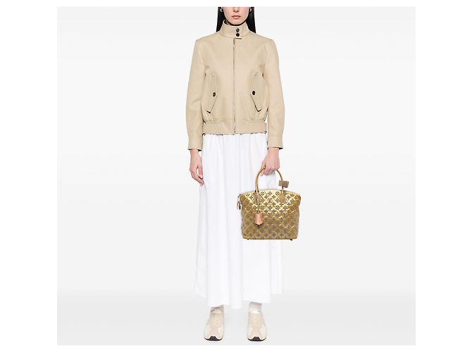 Louis Vuitton Gold Monogram Fascination Lockit D'oro - vista 6