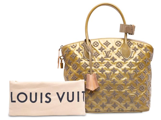 Louis Vuitton Gold Monogram Fascination Lockit D'oro - vista 7