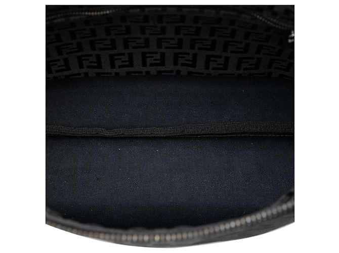 Fendi Black Zucchino Canvas Tote - view 4
