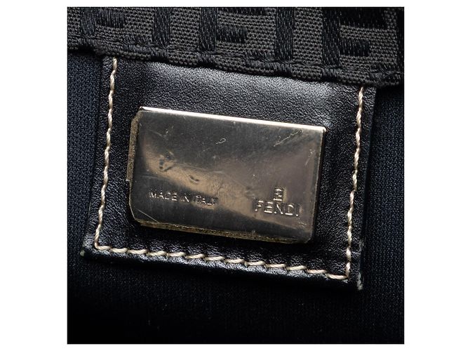 Fendi Black Zucchino Canvas Tote - view 5
