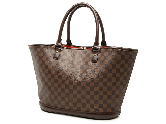 Louis Vuitton Marrone Damier Ebene Manosque GM - vista 2