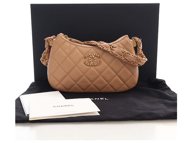 Chanel Beige Small Quilted Aged Calfskin Chanel 19 Hobo - vista 15