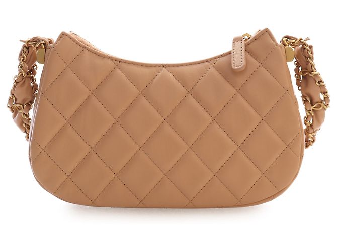 Chanel Beige Small Quilted Aged Calfskin Chanel 19 Hobo - vista 4