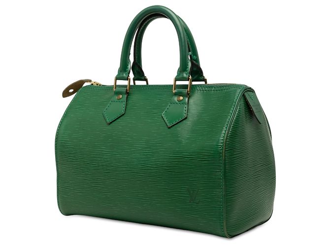 Louis Vuitton Speedy 25 in Epi verde - vista 2