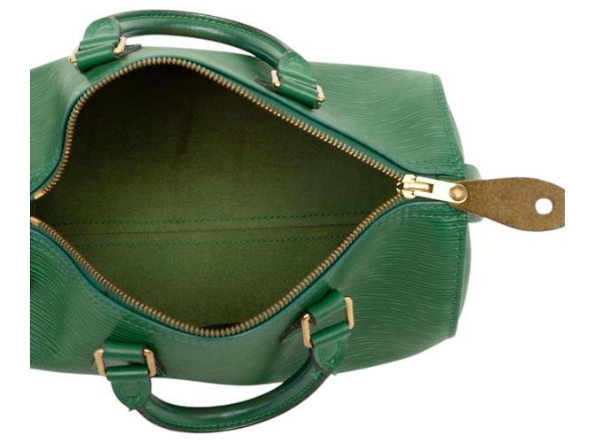 Louis Vuitton Speedy 25 in Epi verde - vista 4