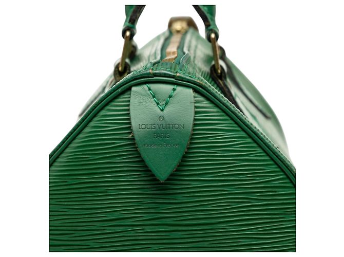 Louis Vuitton Speedy 25 in Epi verde - vista 6