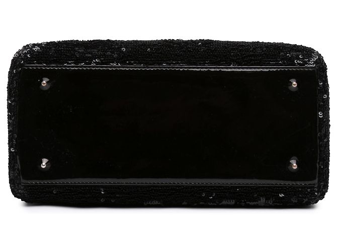 Dior Lady Dior Pailletten Schwarz Medium - Ansicht 3