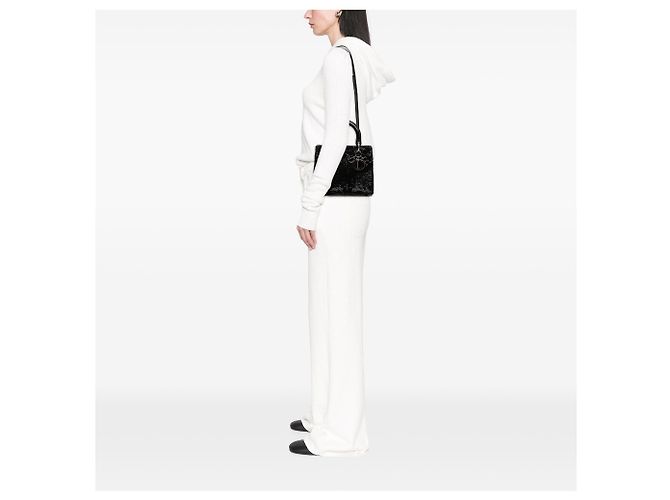 Dior Lady Dior Pailletten Schwarz Medium - Ansicht 6