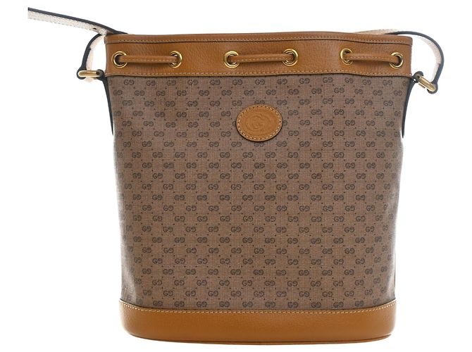 Borsa a secchiello Gucci Beige Micro GG Supreme Mickey Mouse - vista 4