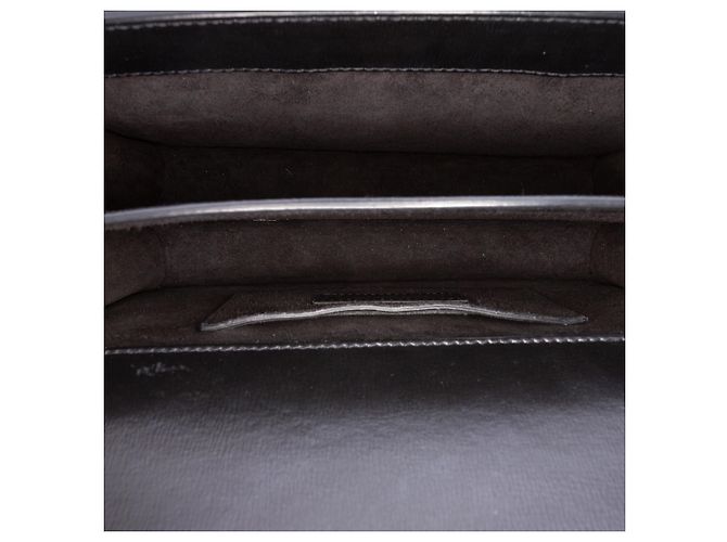 Saint Laurent Borsa a tracolla Monogram Sunset in pelle di vitello nera, misura Medium Nero - vista 4