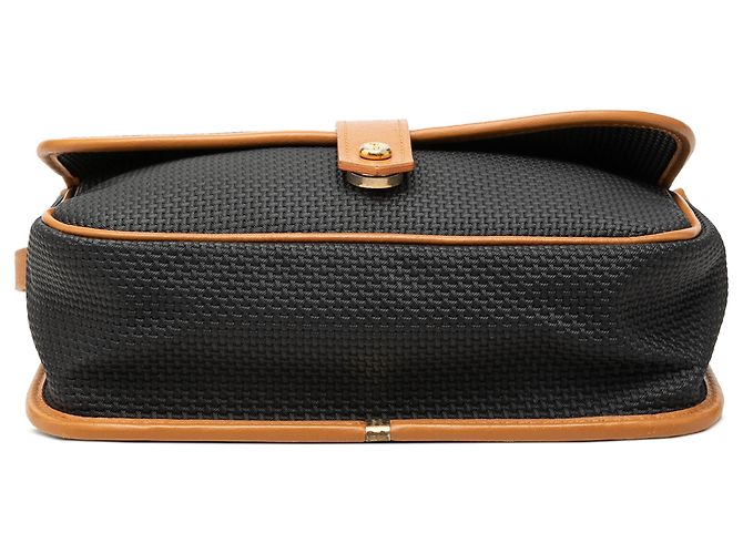Borsa a tracolla Saint Laurent in PVC nero - vista 3