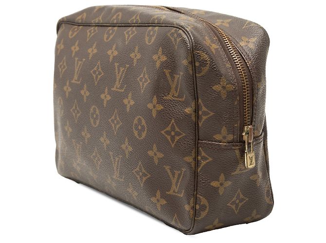 Louis Vuitton Marrone Monogram Trousse Toilette 28 - vista 2