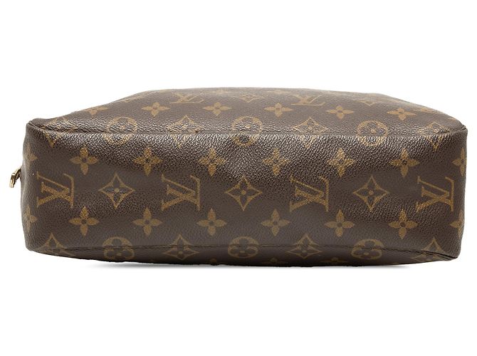 Louis Vuitton Marrone Monogram Trousse Toilette 28 - vista 3