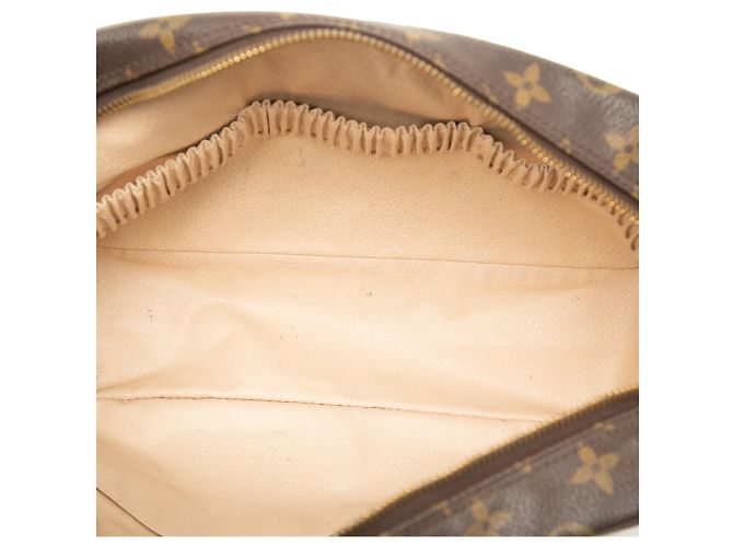 Louis Vuitton Marrone Monogram Trousse Toilette 28 - vista 4