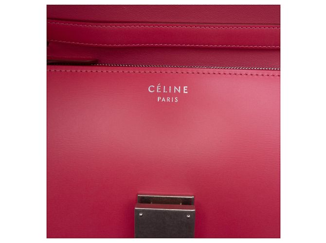 Céline Celine Borsa Classic Box in pelle di vitello rosa, misura Medium - vista 5