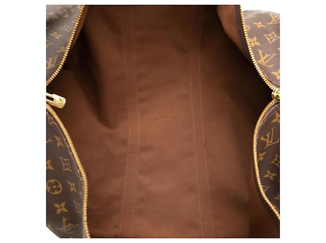 Louis Vuitton Marrone Monogram Keepall 55 - vista 5