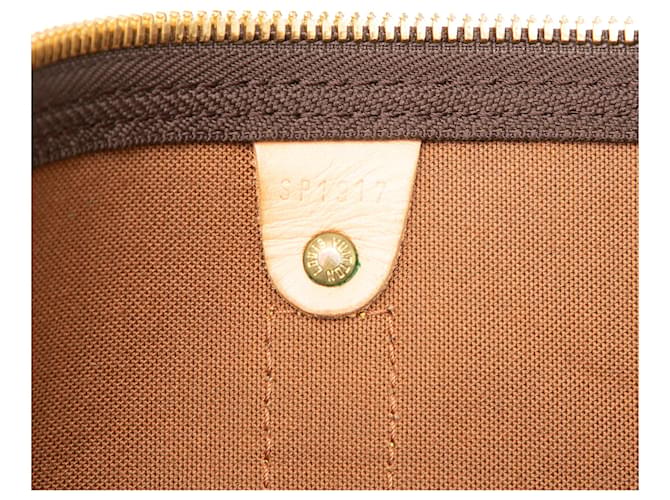 Louis Vuitton Marrone Monogram Keepall 55 - vista 6