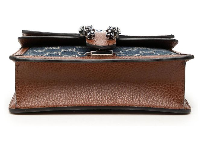 Gucci Blue Small GG Denim Dionysus Crossbody - vista 3