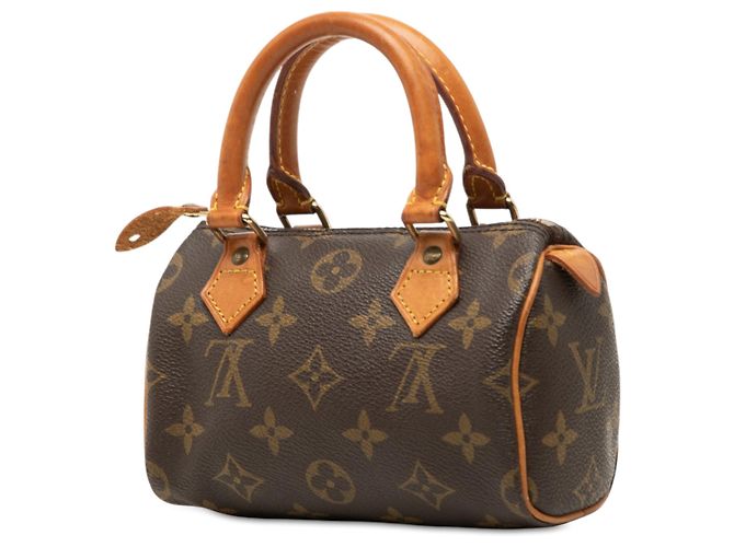 Louis Vuitton Brown Monogram Mini Speedy HL Marrone - vista 2