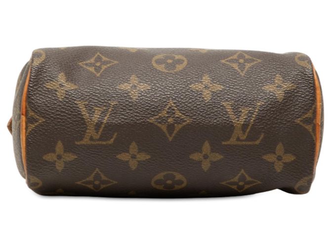 Louis Vuitton Brown Monogram Mini Speedy HL Marrone - vista 3