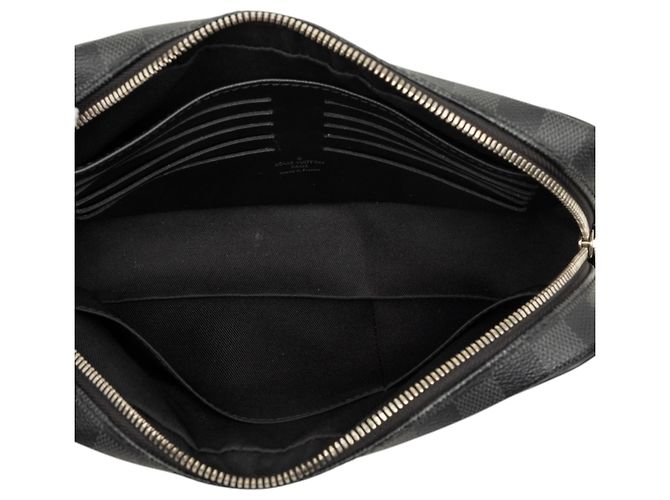 Louis Vuitton Kasai in Damier Graphite nero - vista 4
