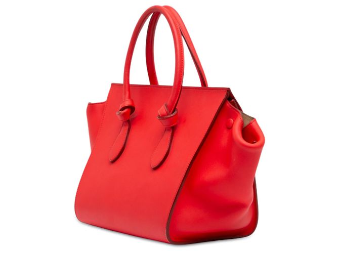Céline Borsa Celine Red Small Smooth Calfskin Tie Knot Rosso - vista 2