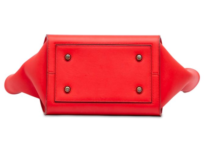 Céline Borsa Celine Red Small Smooth Calfskin Tie Knot Rosso - vista 3