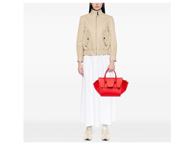 Céline Borsa Celine Red Small Smooth Calfskin Tie Knot Rosso - vista 6