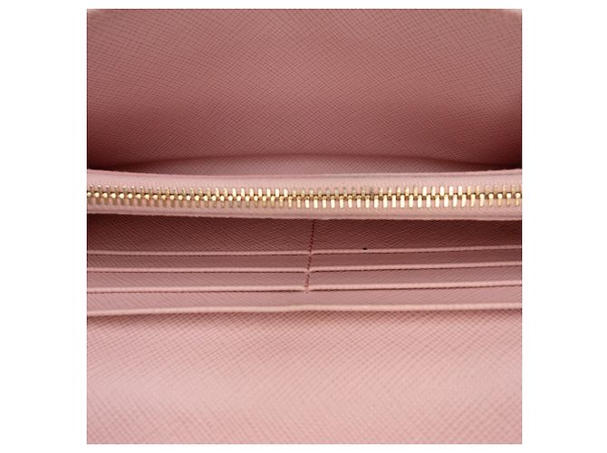 Prada Beige Saffiano Continental Flap Portemonnaie - Ansicht 4