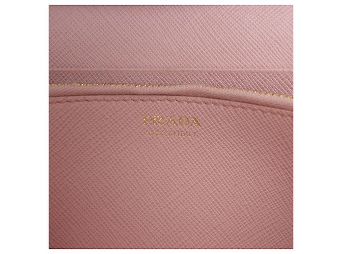 Prada Beige Saffiano Continental Flap Portemonnaie - Ansicht 5